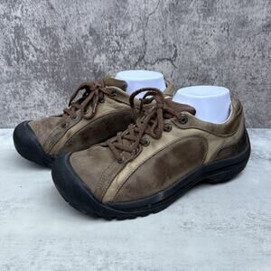 Keen Presidio Shoes Women’s 9 Brown Leather Comfort Walking Hiking Sneakers